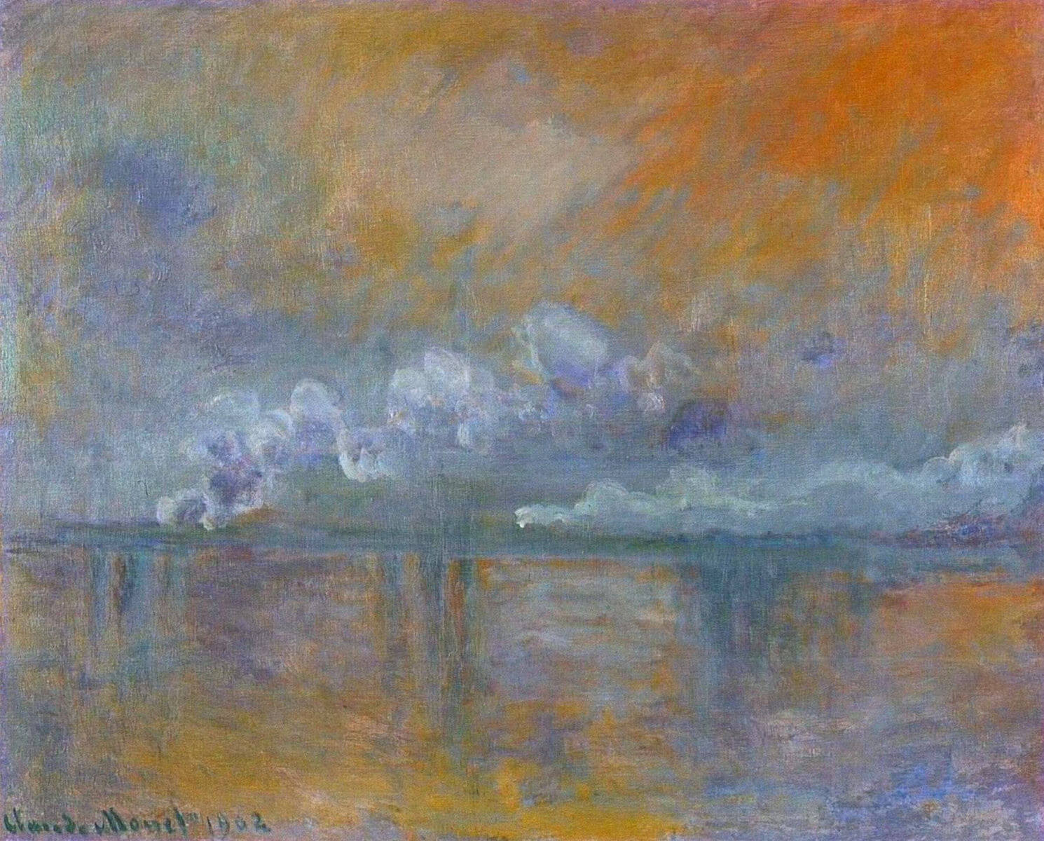 C. Monet 油彩画 1972年 | otamatone.jp